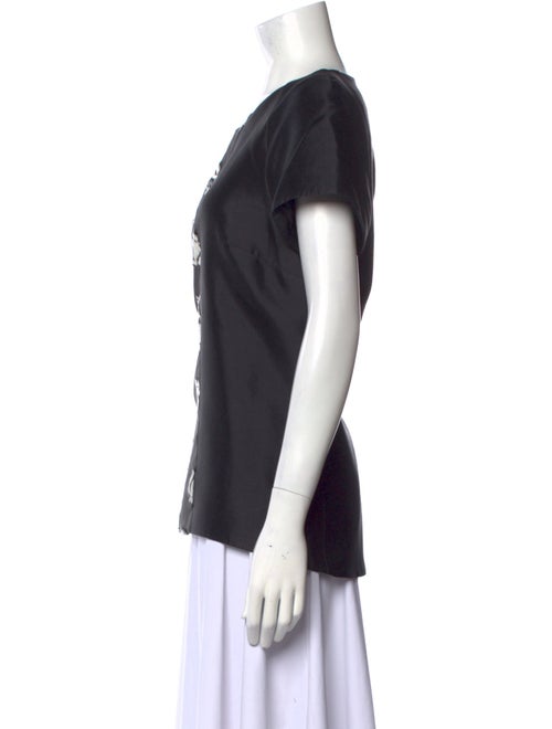 Charlotte Brody Graphic Print Scoop Neck T-Shirt