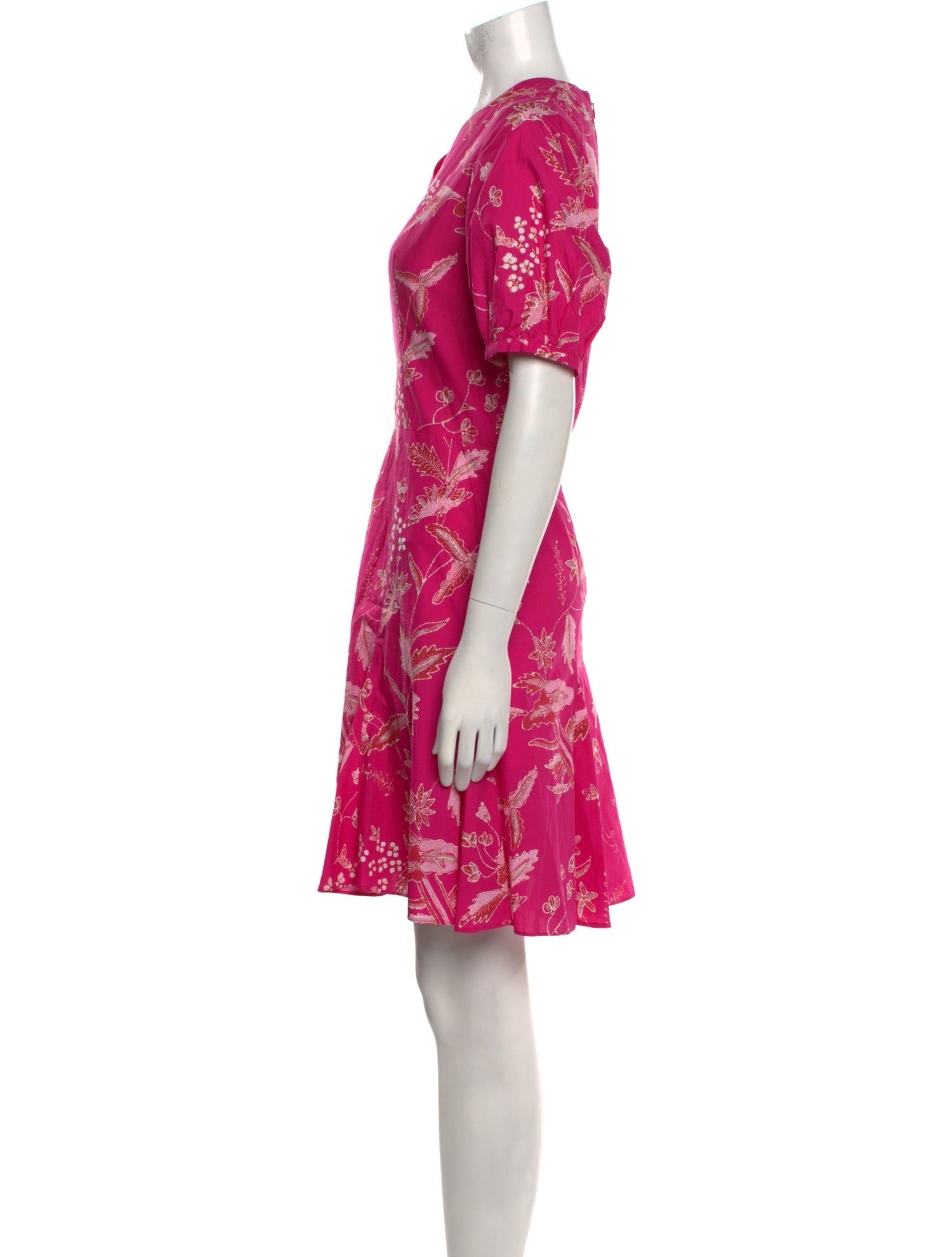Charlotte Brody Floral Print Knee-Length Dress