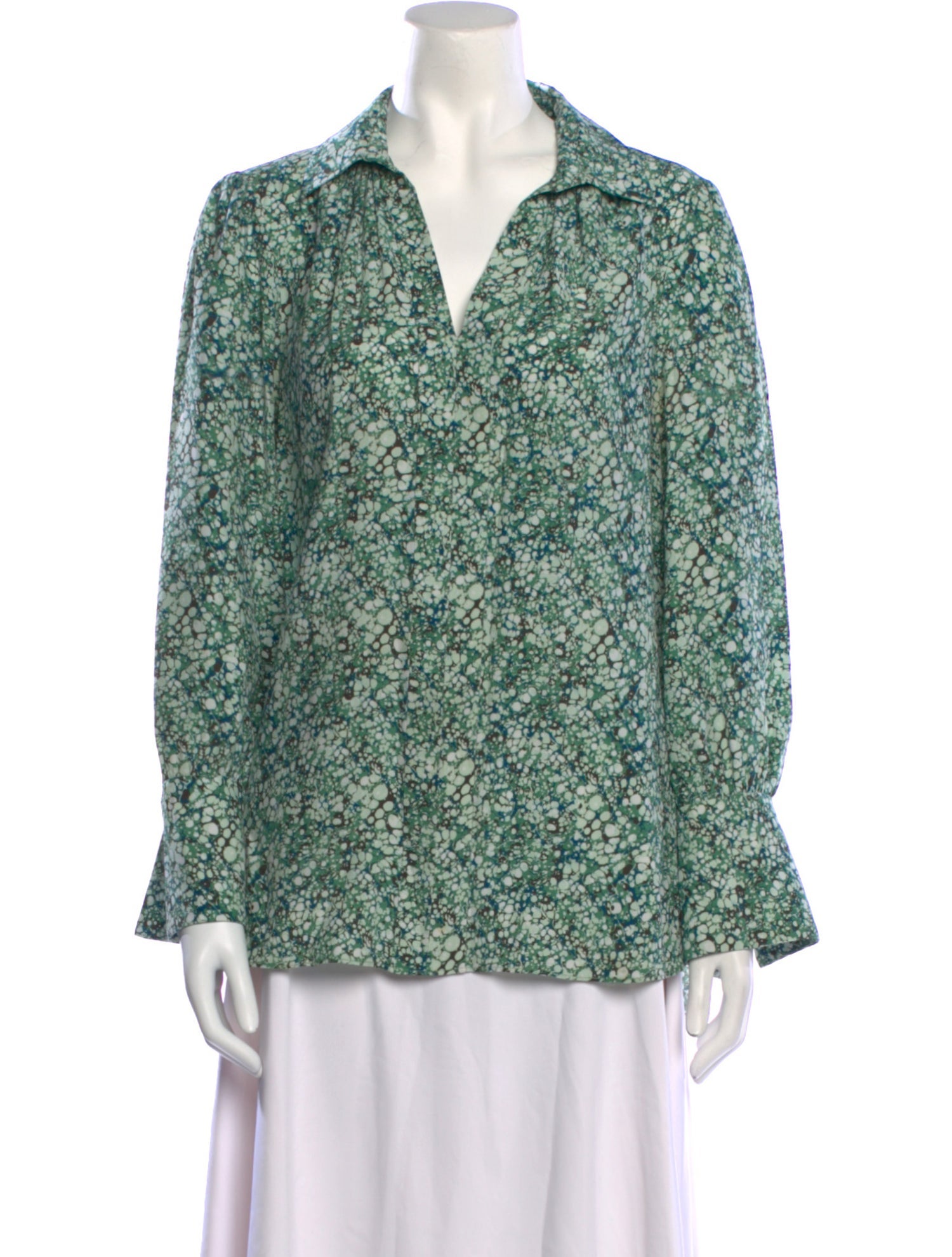 Charlotte Brody Silk Floral Print Blouse