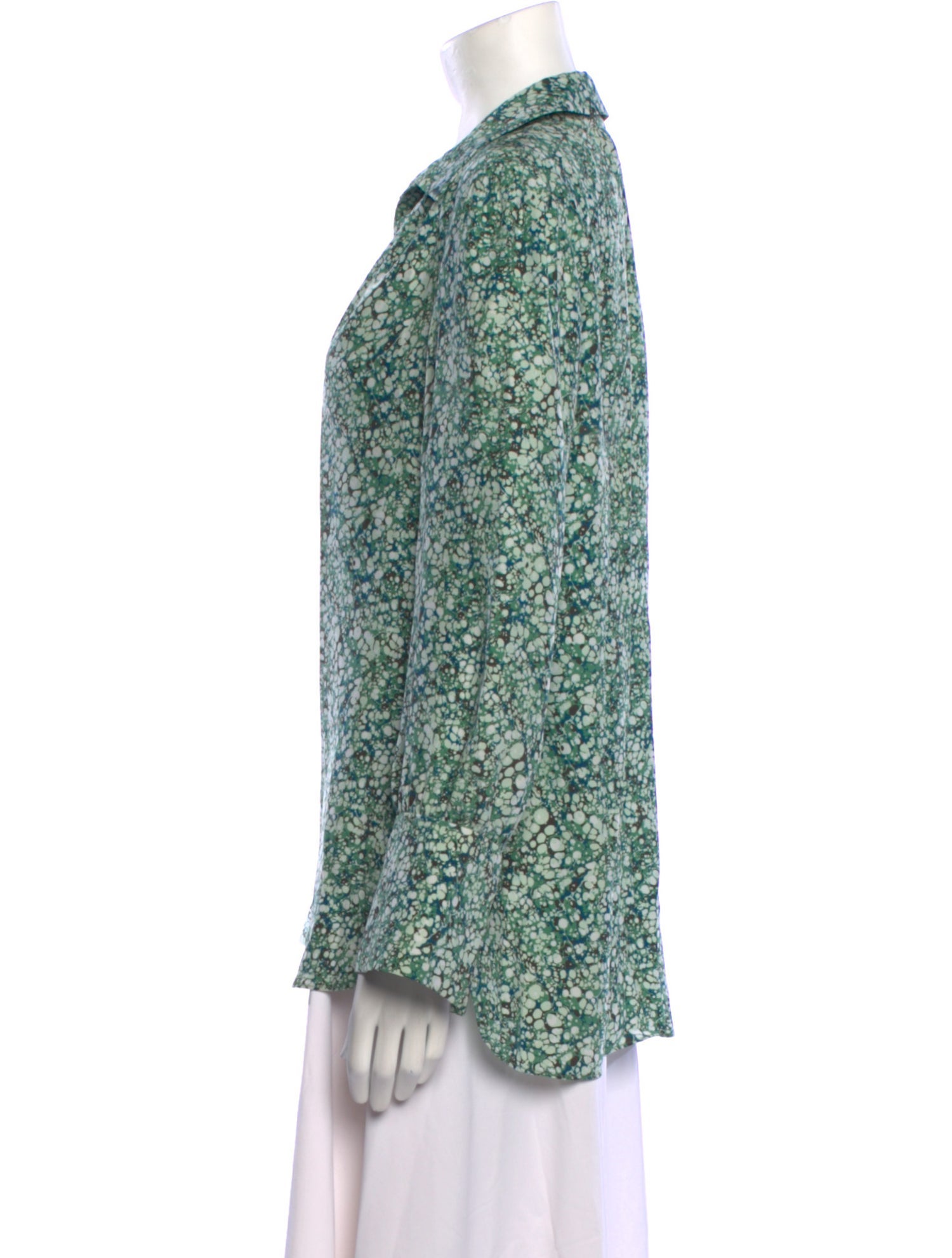 Charlotte Brody Silk Floral Print Blouse