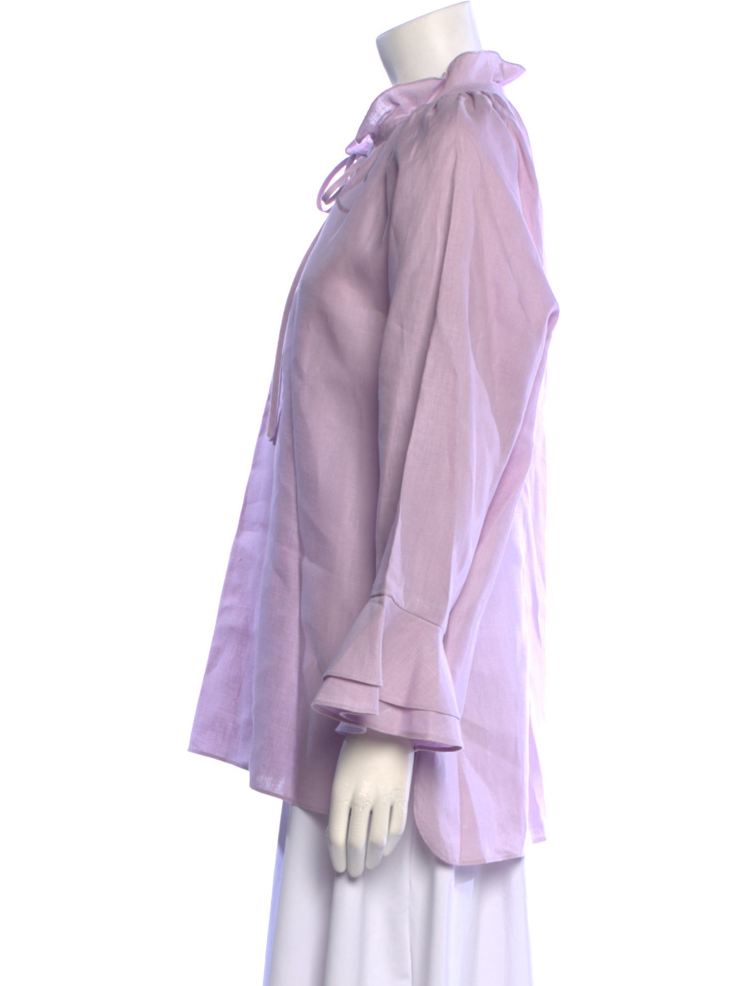 Charlotte Brody V-Neck Three-Quarter Sleeve Blouse