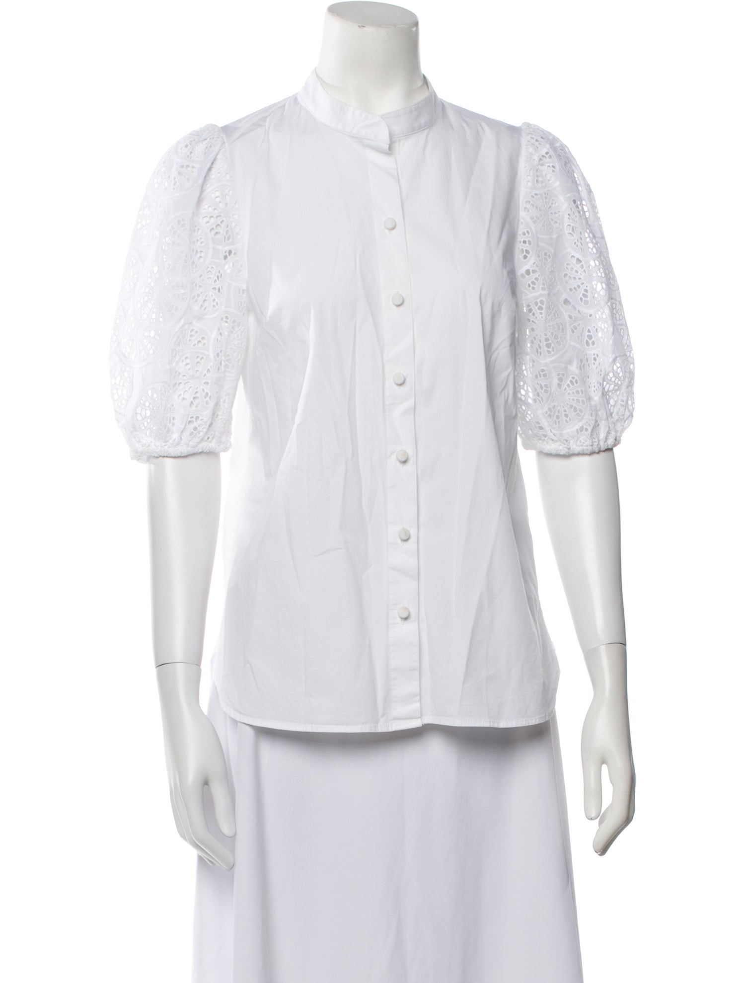 Charlotte Brody Three-Quarter Sleeve Button-Up Top