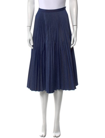 Charlotte Brody Skirts Pleated Accents Knee-Length Skirt S