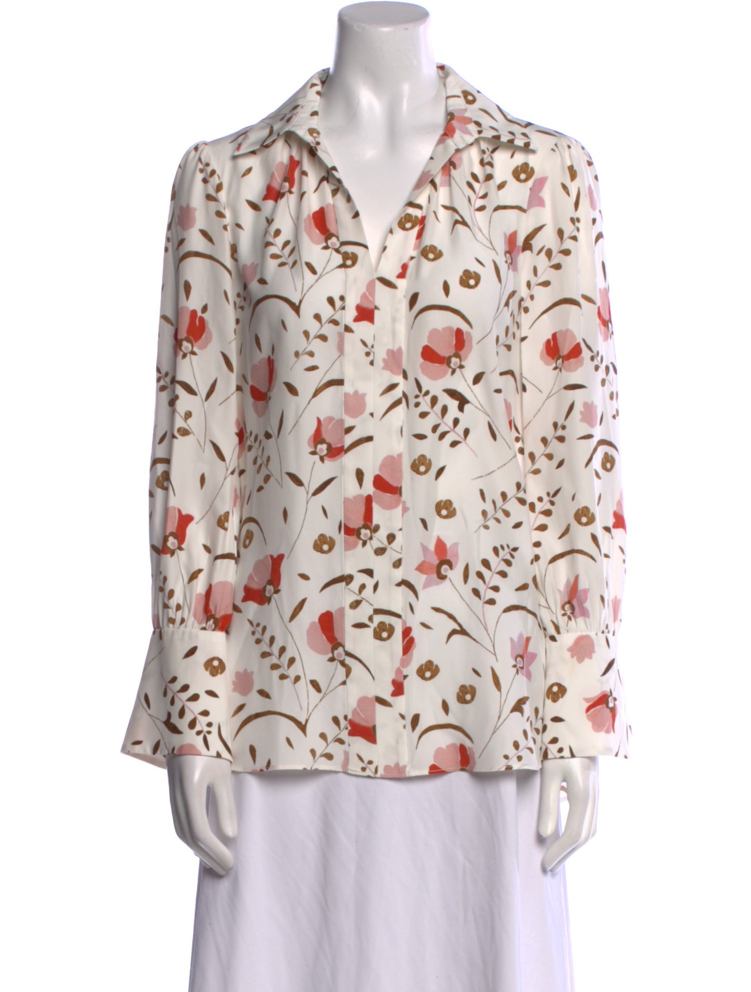 Charlotte Brody Silk Printed Blouse
