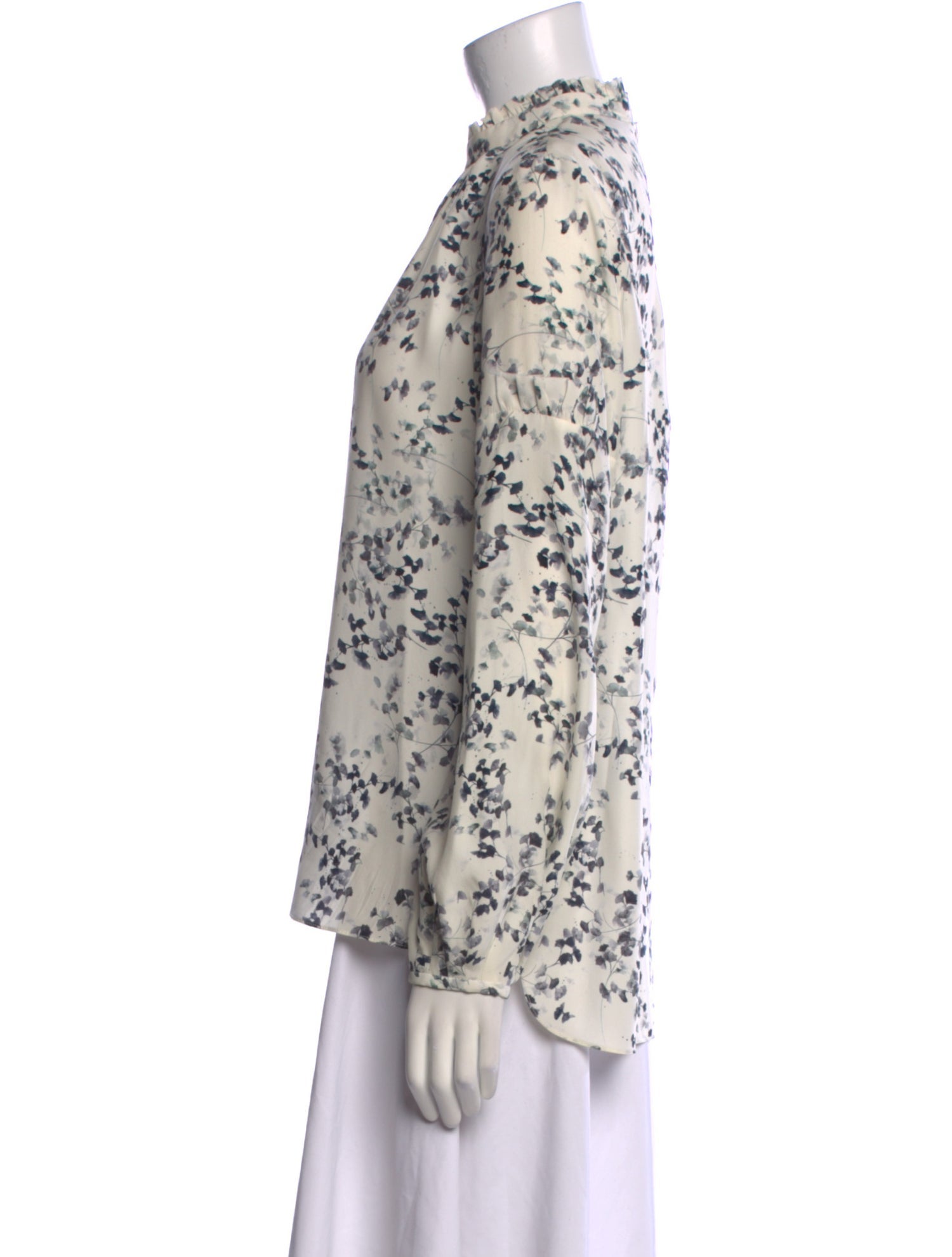 Charlotte Brody Silk Floral Print Blouse