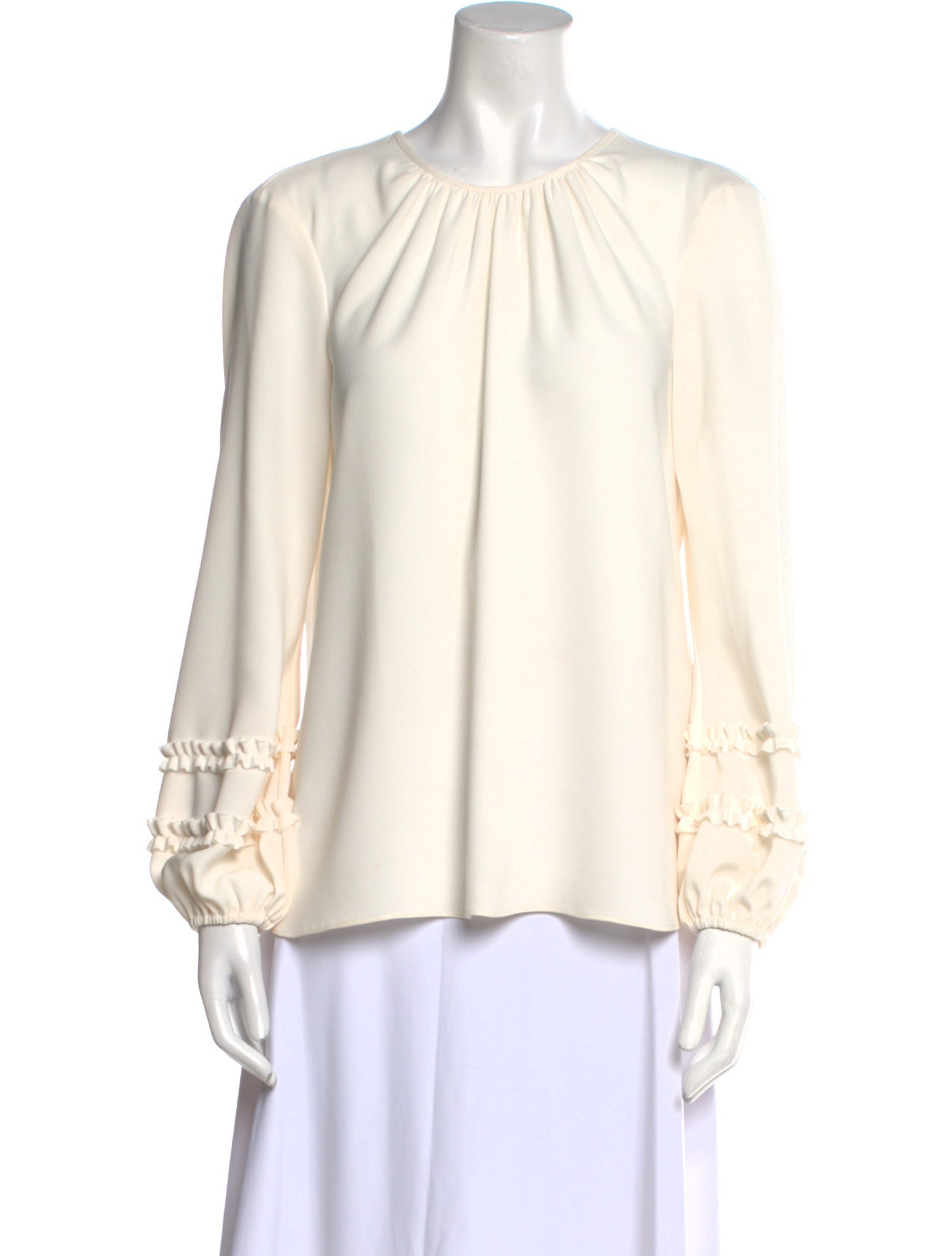 Charlotte Brody Crew Neck Long Sleeve Blouse