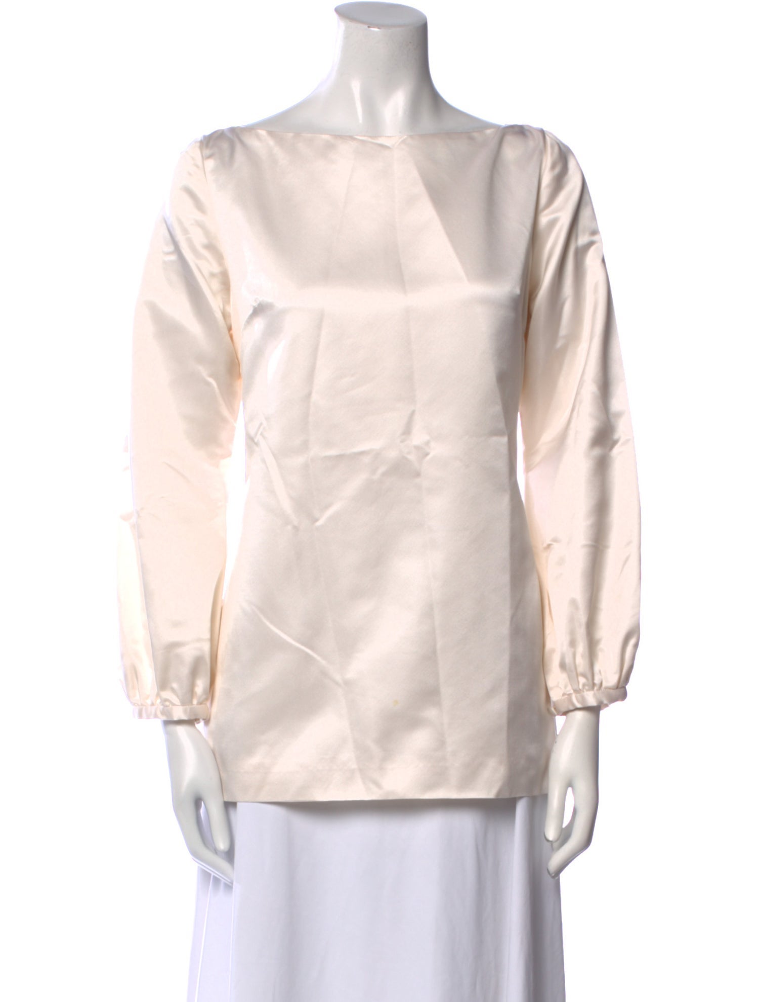 Charlotte Brody Bateau Neckline Three-Quarter Sleeve Blouse