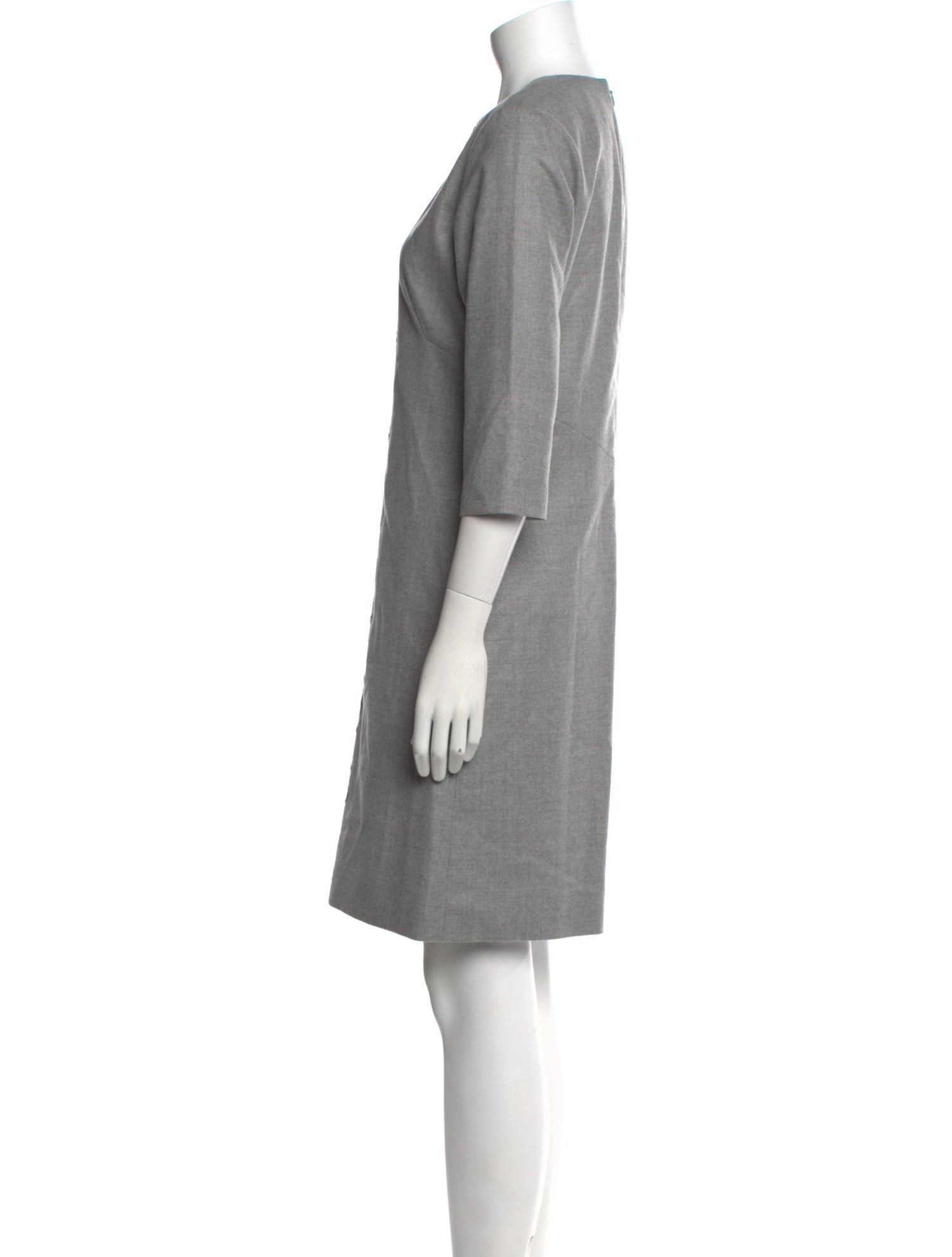Charlotte Brody Wool Knee-Length Dress
