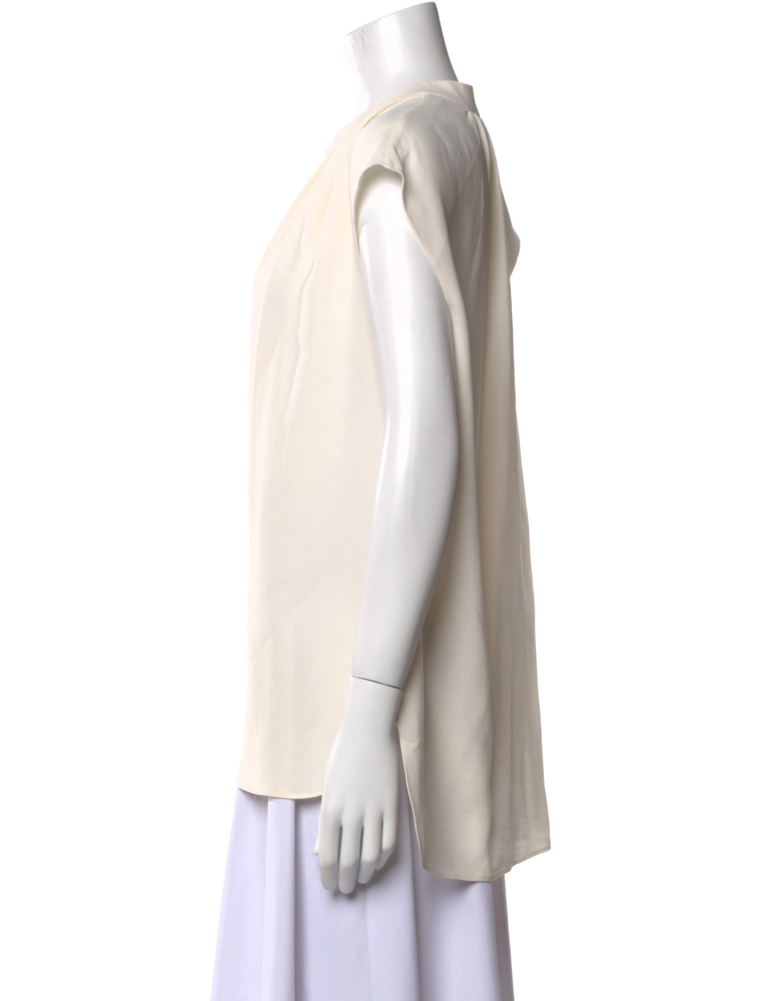 Charlotte Brody Silk V-Neck Blouse