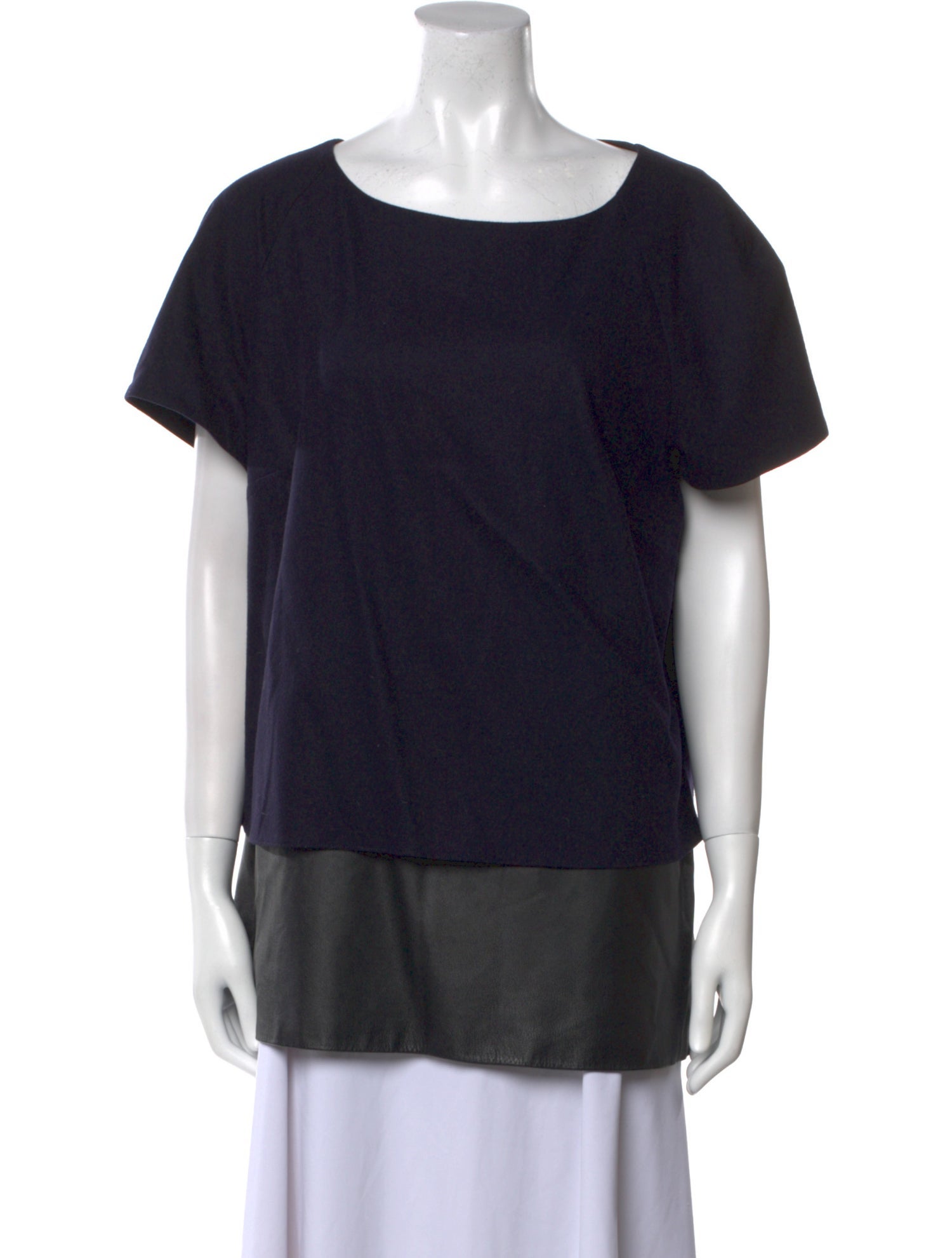 Charlotte Brody Wool Bateau Neckline T-Shirt
