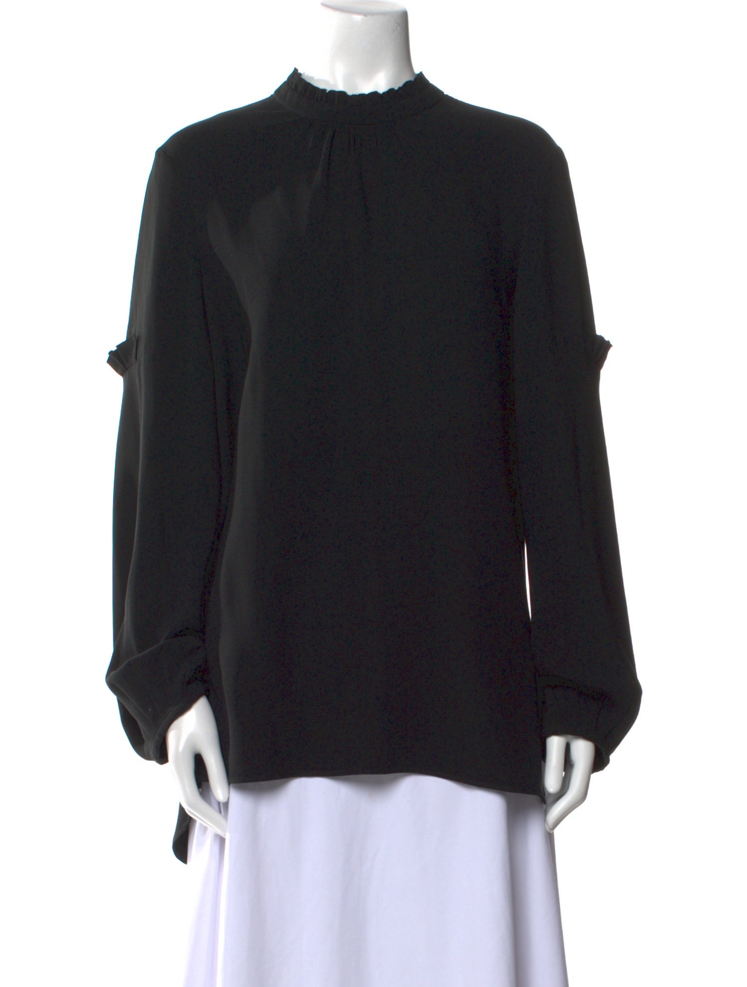 Charlotte Brody Mock Neck Long Sleeve Blouse