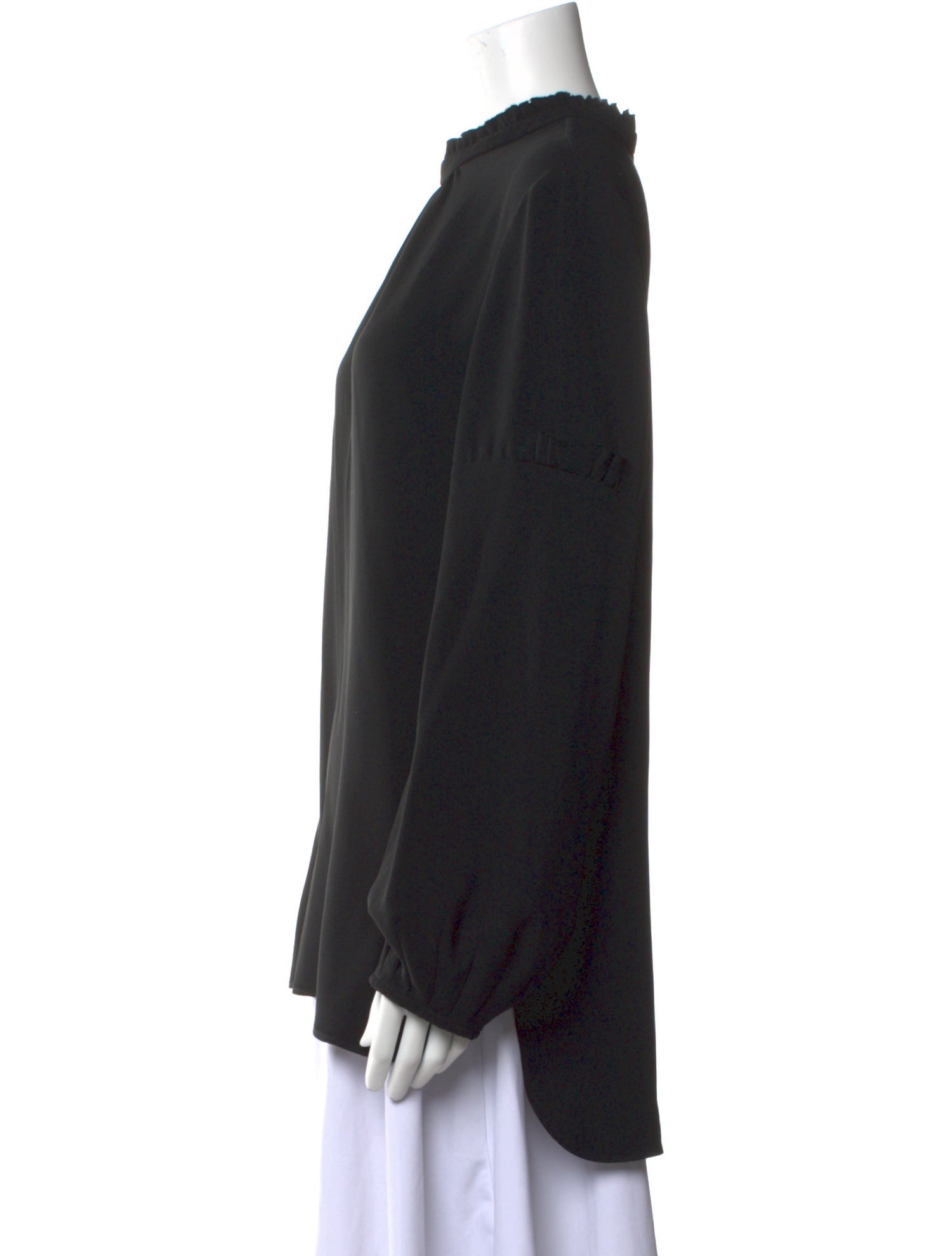 Charlotte Brody Mock Neck Long Sleeve Blouse