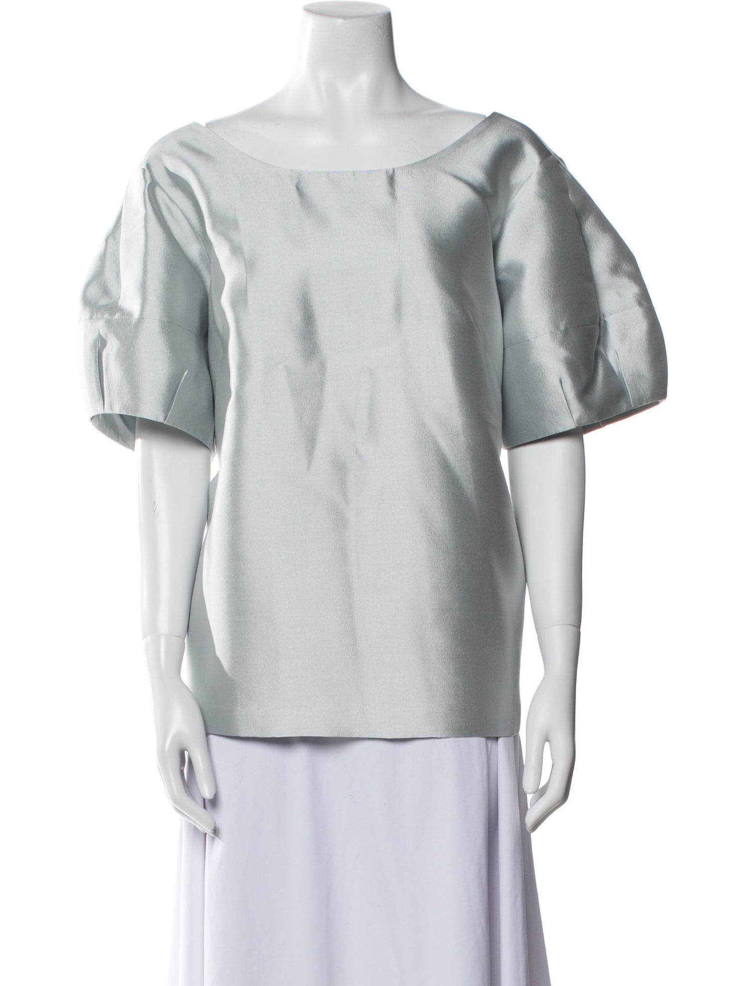 Charlotte Brody Silk Bateau Neckline T-Shirt