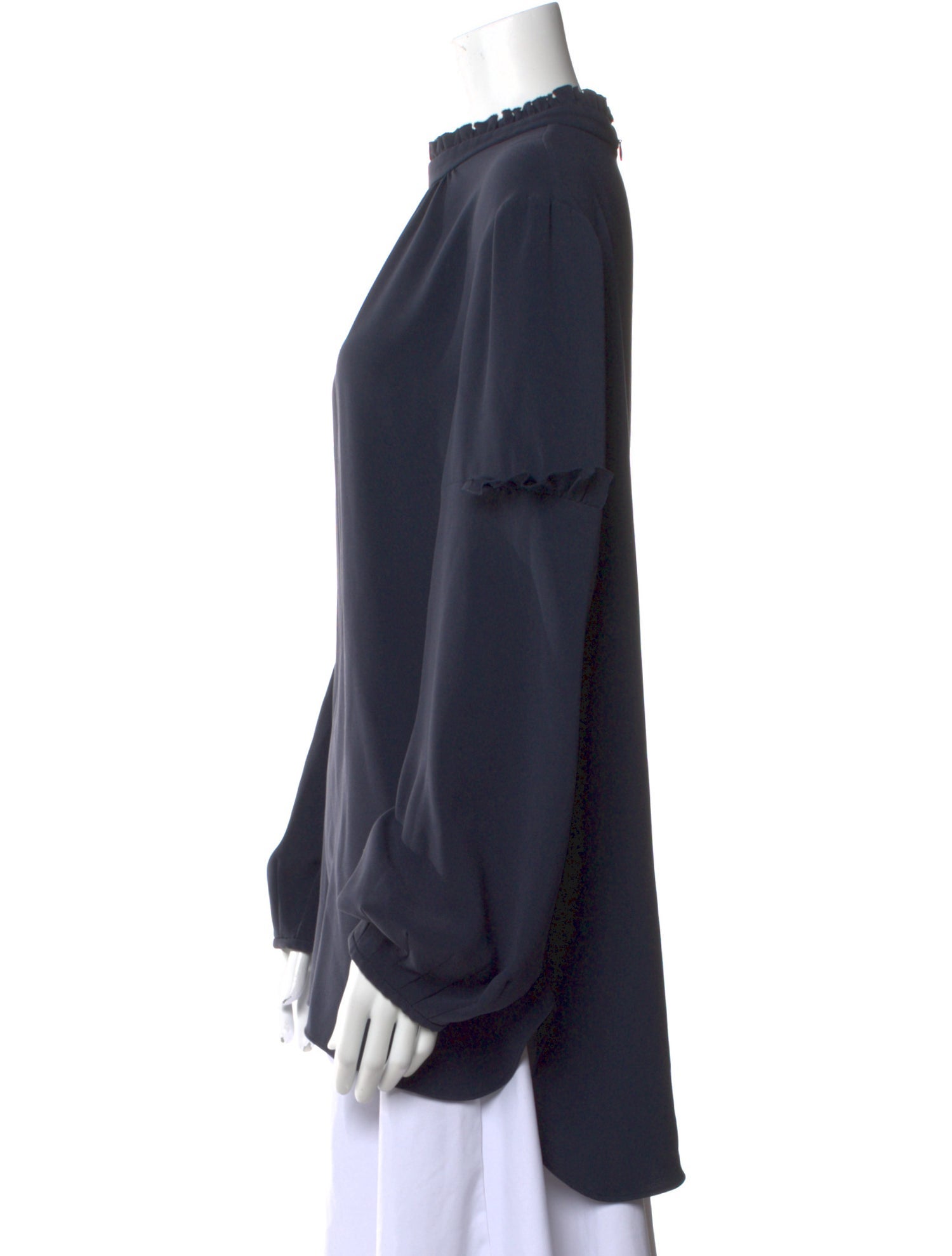 Charlotte Brody Mock Neck Long Sleeve Blouse