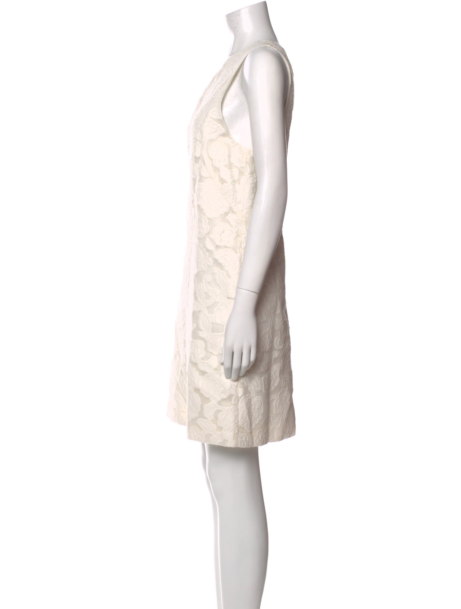 Charlotte Brody Bateau Neckline Mini Dress