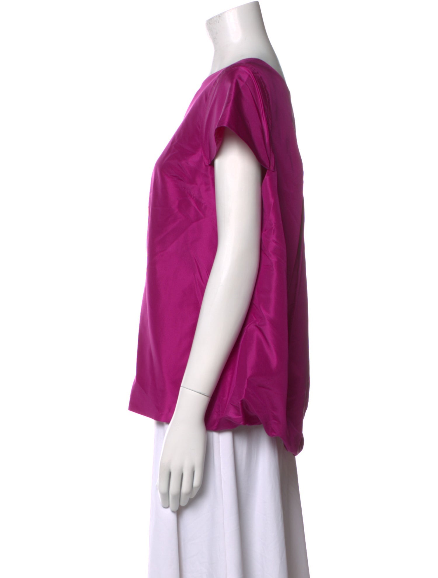 Charlotte Brody Bateau Neckline Short Sleeve Blouse