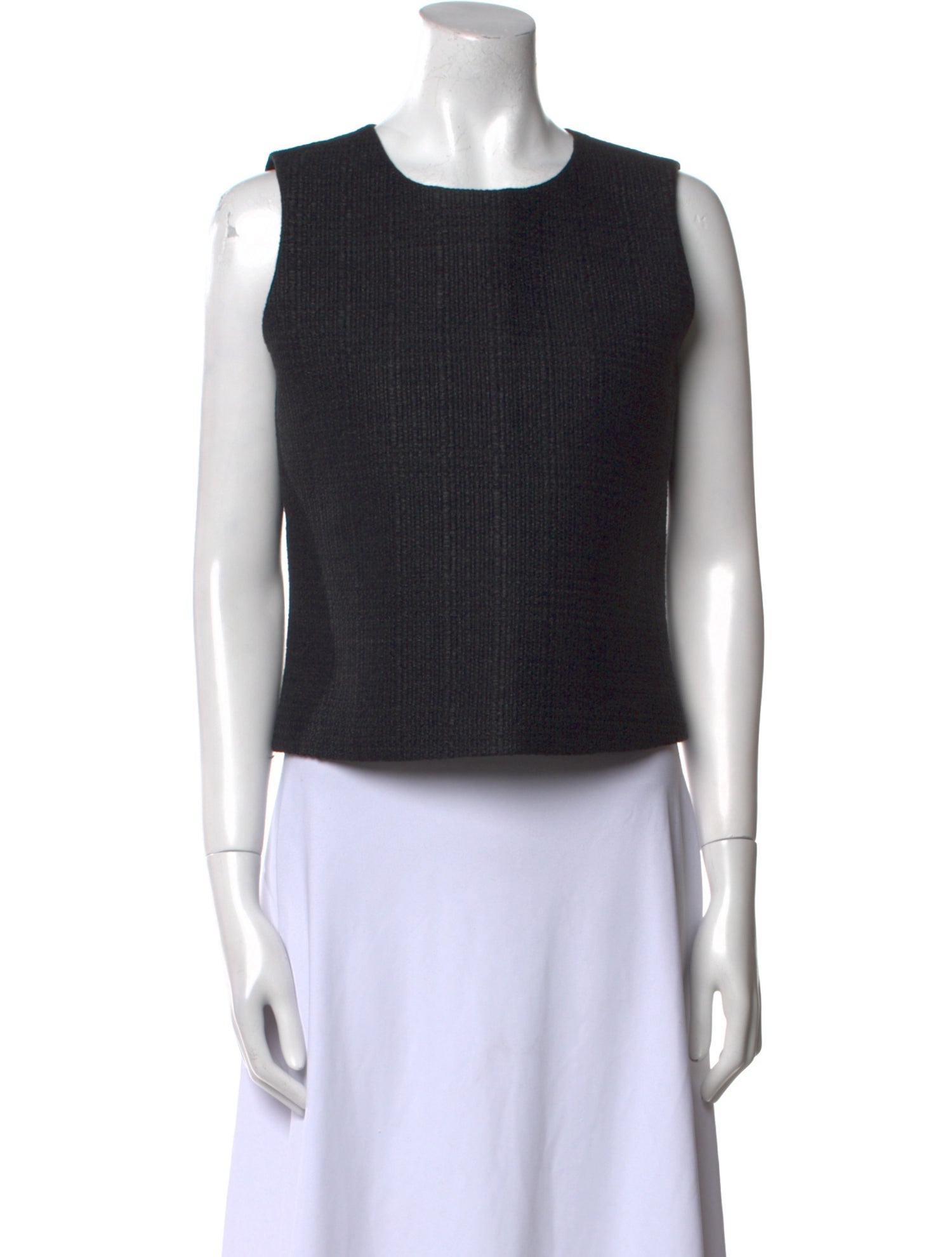 Charlotte Brody Crew Neck Sleeveless Crop Top