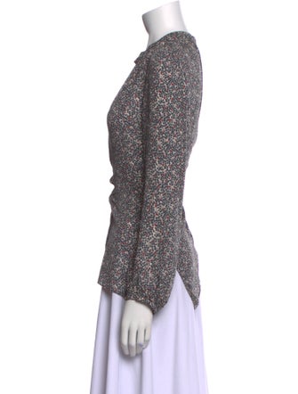 Charlotte Brody Silk Printed Blouse