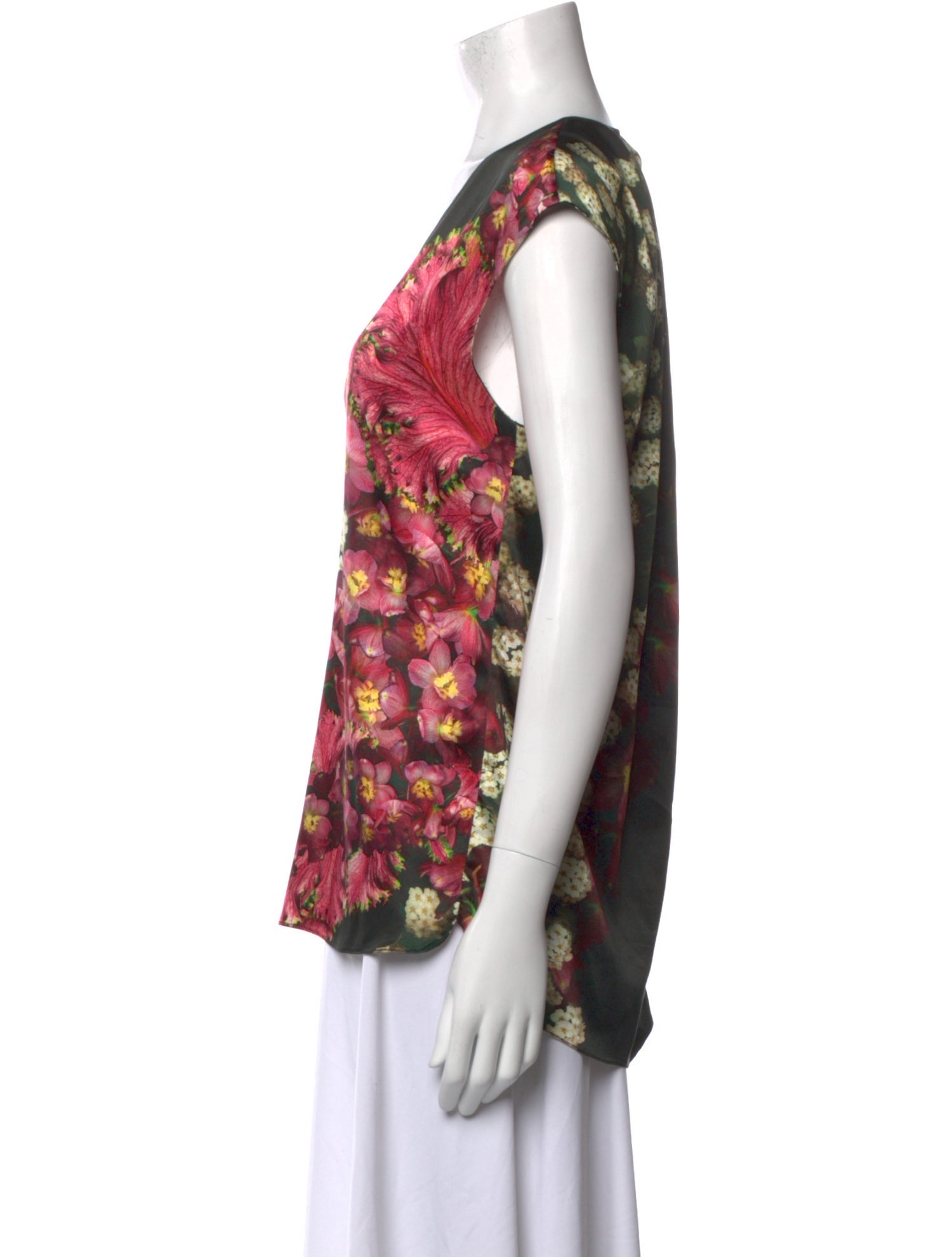 Charlotte Brody Silk Floral Print Blouse