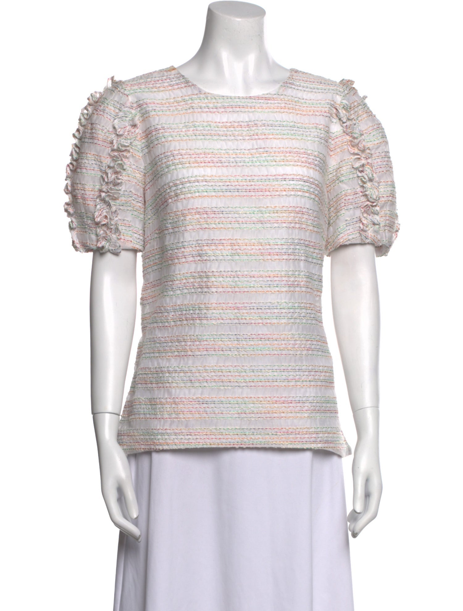 Charlotte Brody Striped Crew Neck Top