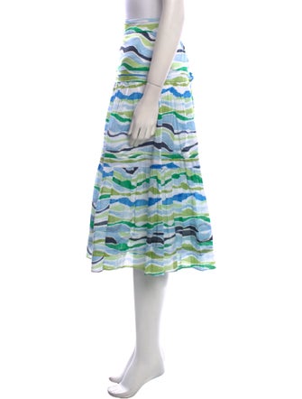 Charlotte Brody Striped Midi Length Skirt