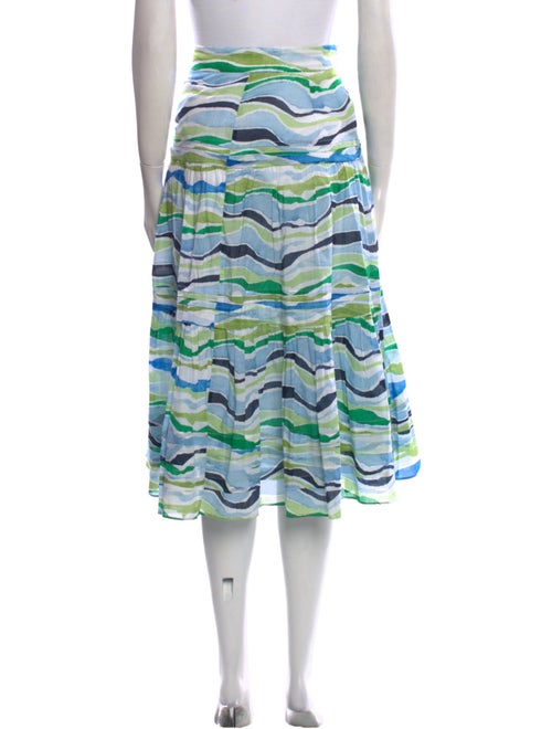 Charlotte Brody Striped Midi Length Skirt