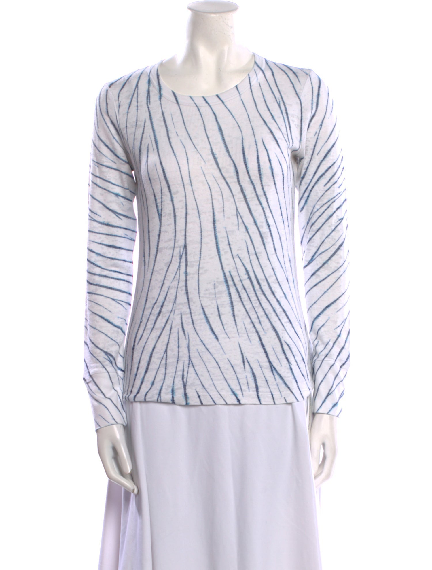 Charlotte Brody Striped Scoop Neck Top