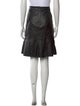 Charlotte Brody Leather Knee-Length Skirt