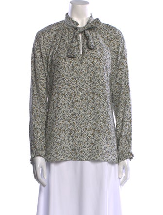 Charlotte Brody Silk Printed Blouse