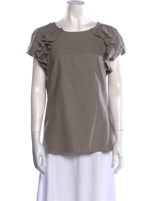Charlotte Brody Wool Scoop Neck T-Shirt