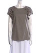 Charlotte Brody Wool Scoop Neck T-Shirt