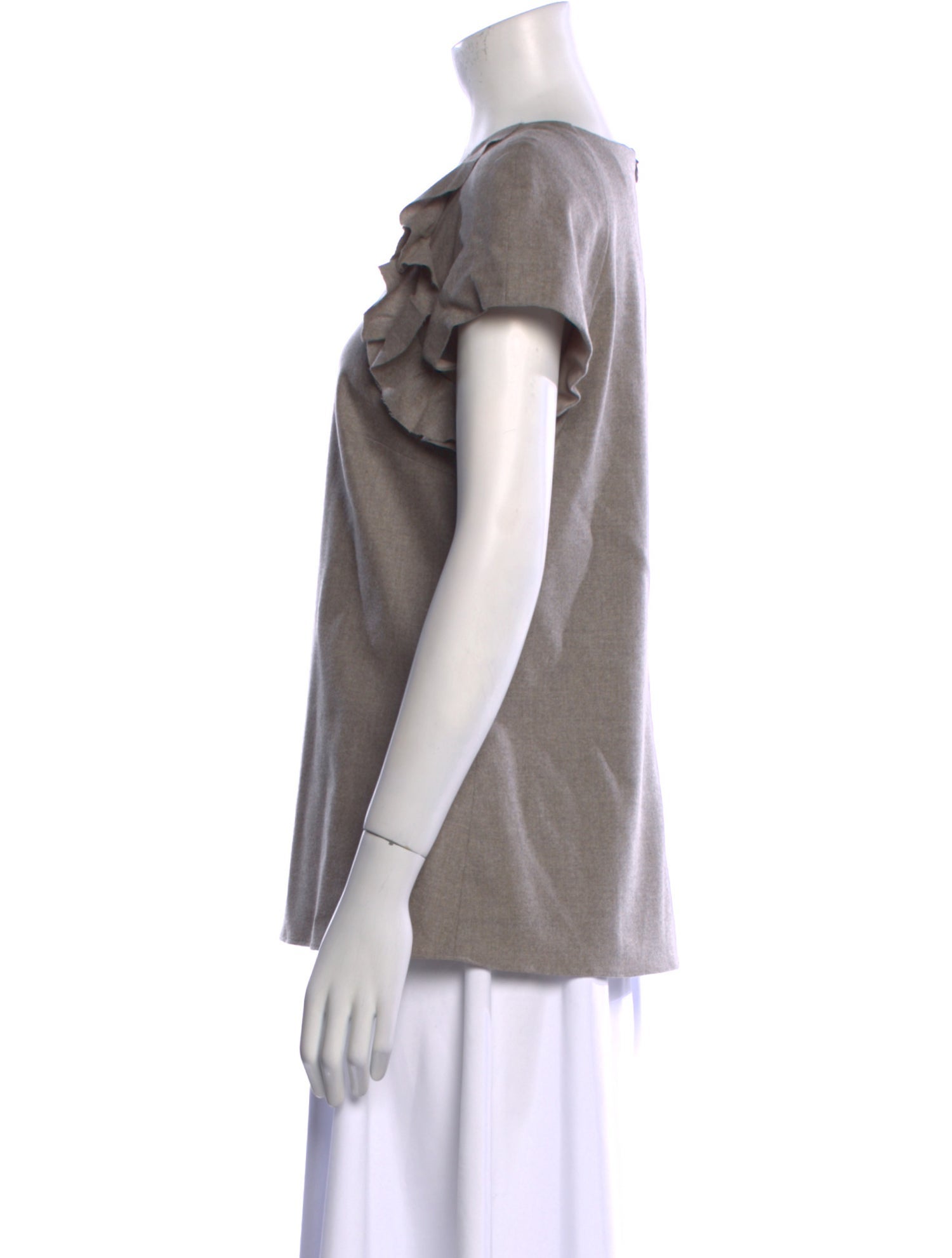 Charlotte Brody Wool Scoop Neck T-Shirt