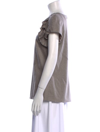 Charlotte Brody Wool Scoop Neck T-Shirt