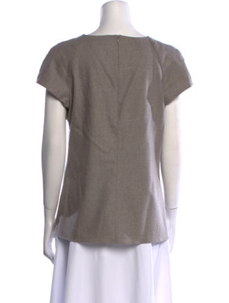 Charlotte Brody Wool Scoop Neck T-Shirt