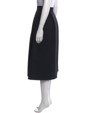 Charlotte Brody Pleated Accents Midi Length Skirt