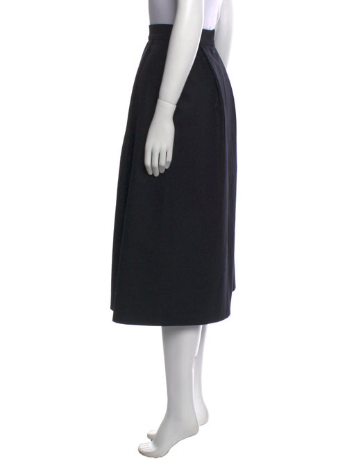 Charlotte Brody Pleated Accents Midi Length Skirt