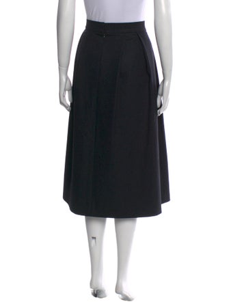 Charlotte Brody Pleated Accents Midi Length Skirt