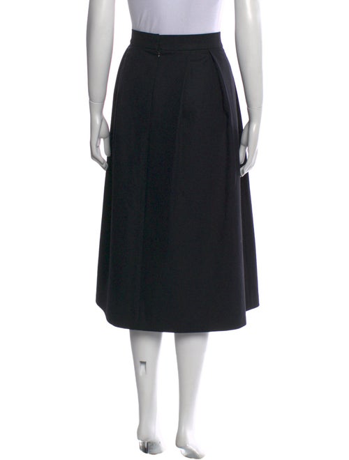 Charlotte Brody Pleated Accents Midi Length Skirt