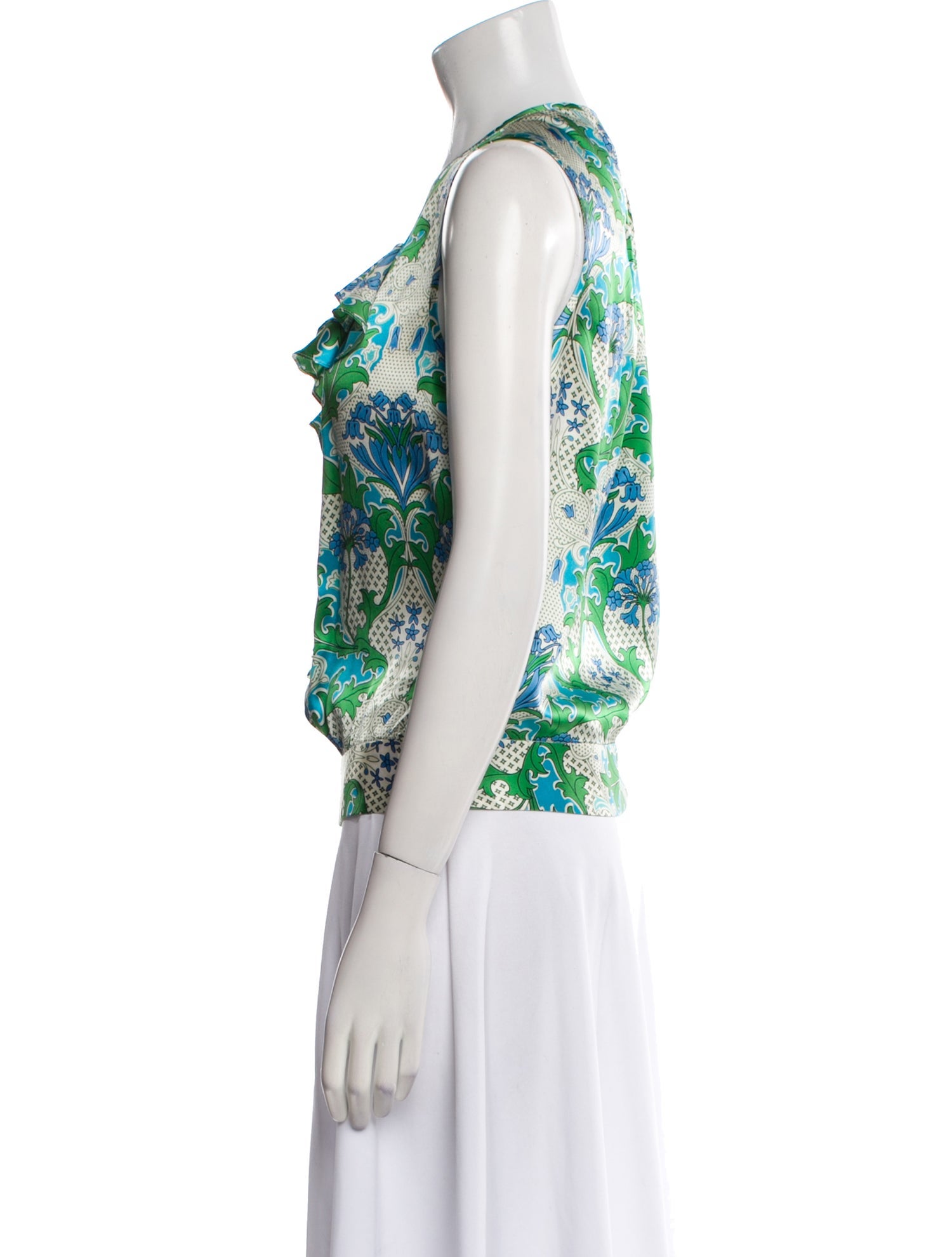 Charlotte Brody Printed V-Neck Top
