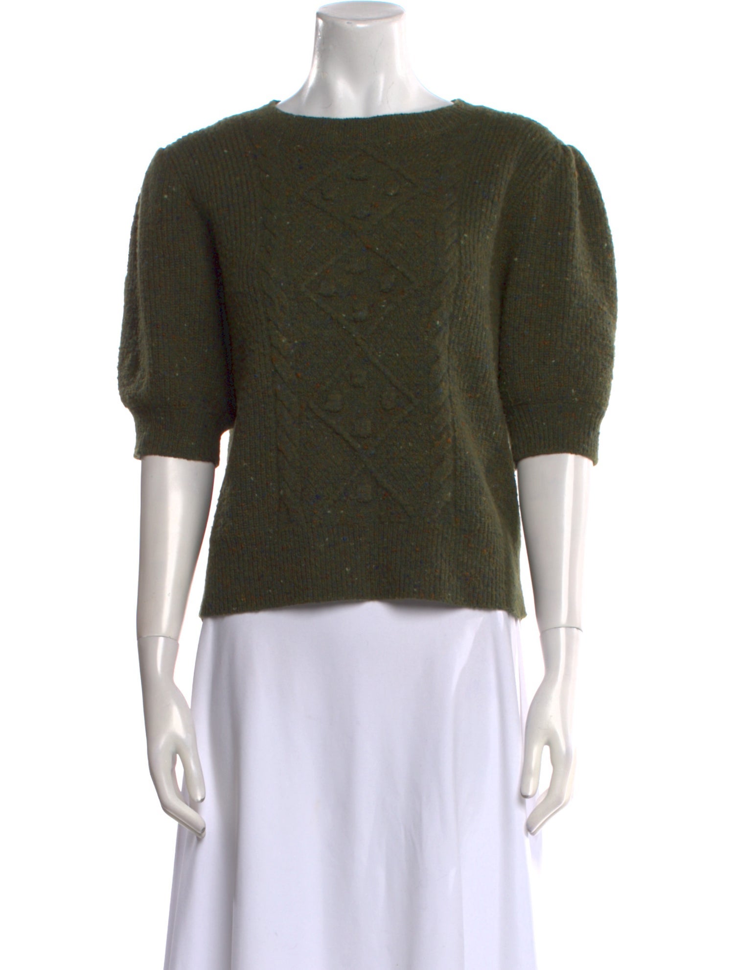 Charlotte Brody Lambswool Bateau Neckline Sweater