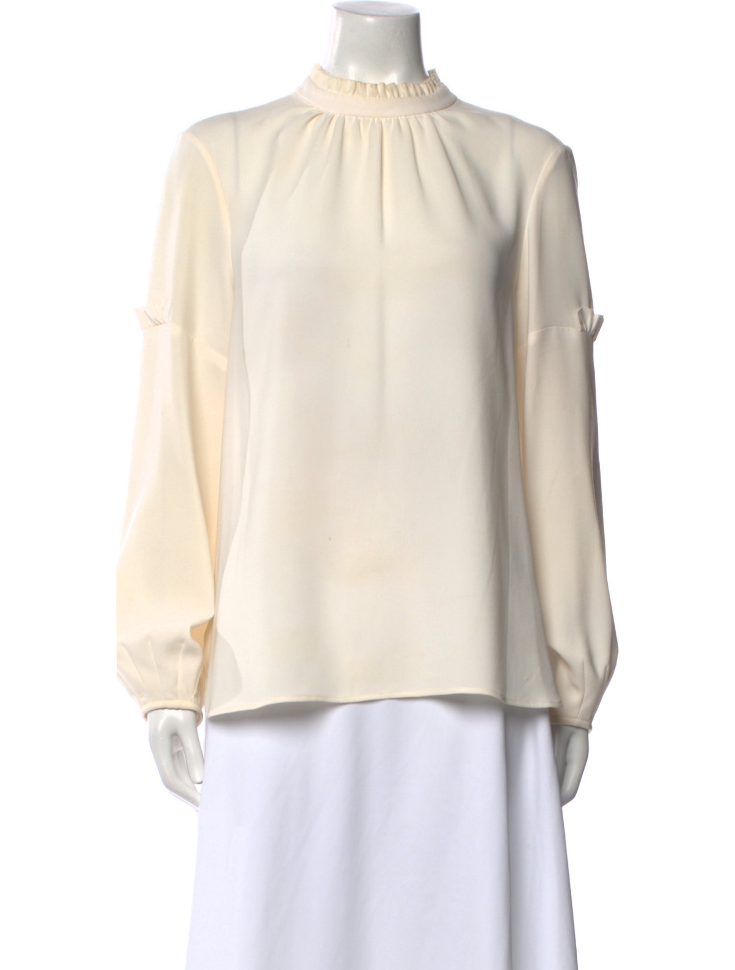 Charlotte Brody Mock Neck Long Sleeve Blouse