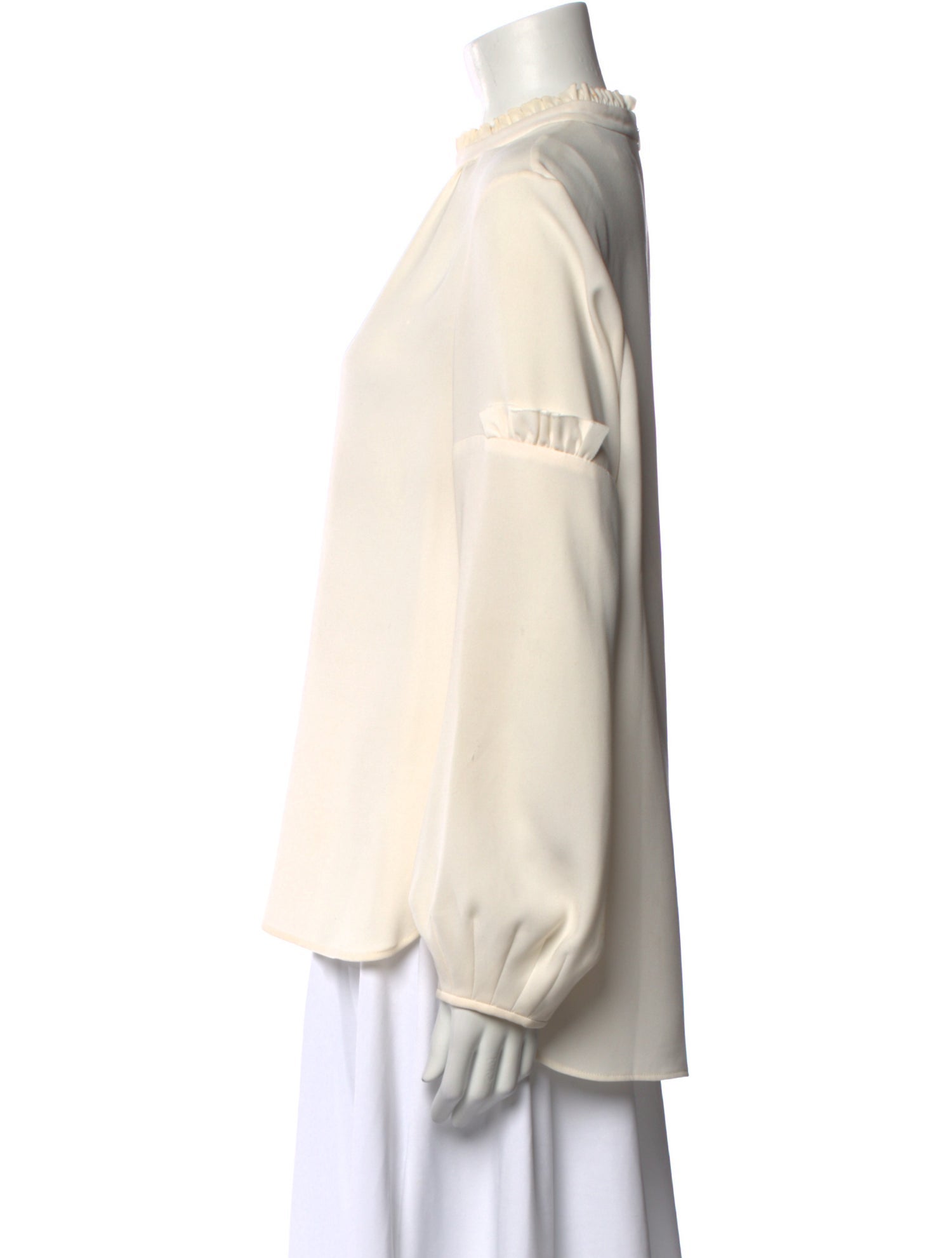 Charlotte Brody Mock Neck Long Sleeve Blouse