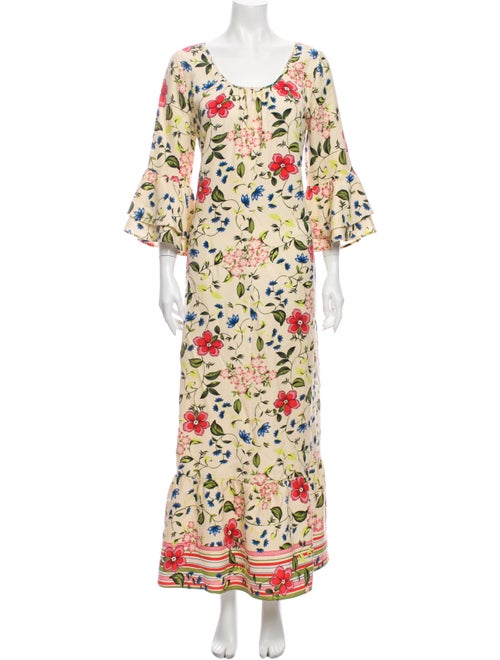 Christy Dawn Floral Print Long Dress
