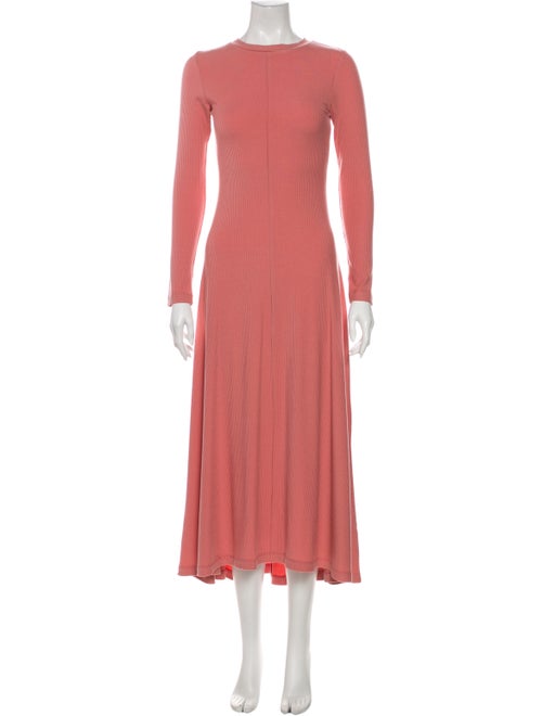 Christy Dawn Crew Neck Long Dress Pink