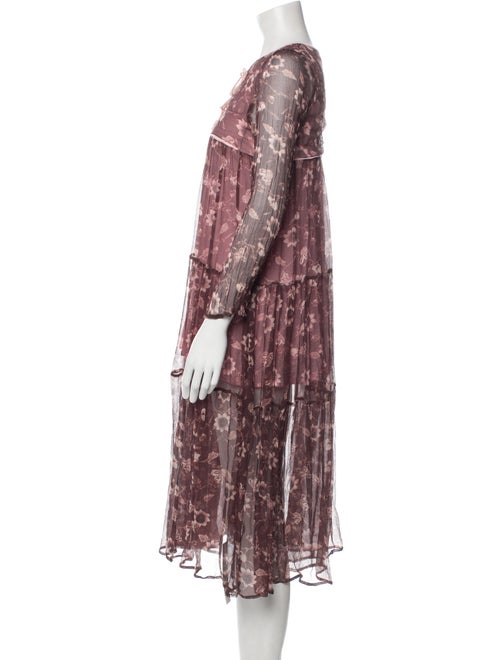 Christy Dawn Floral Print Midi Length Dress