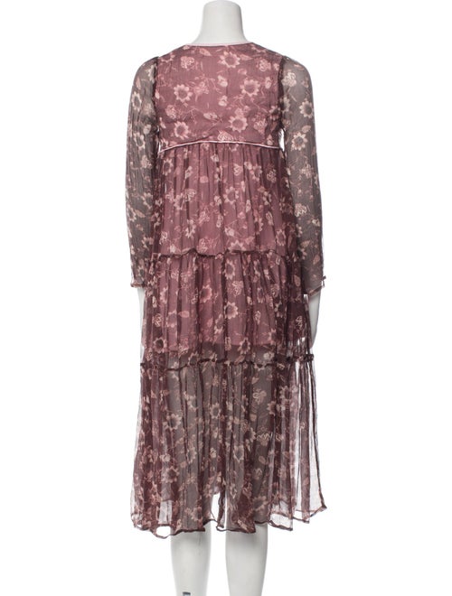 Christy Dawn Floral Print Midi Length Dress