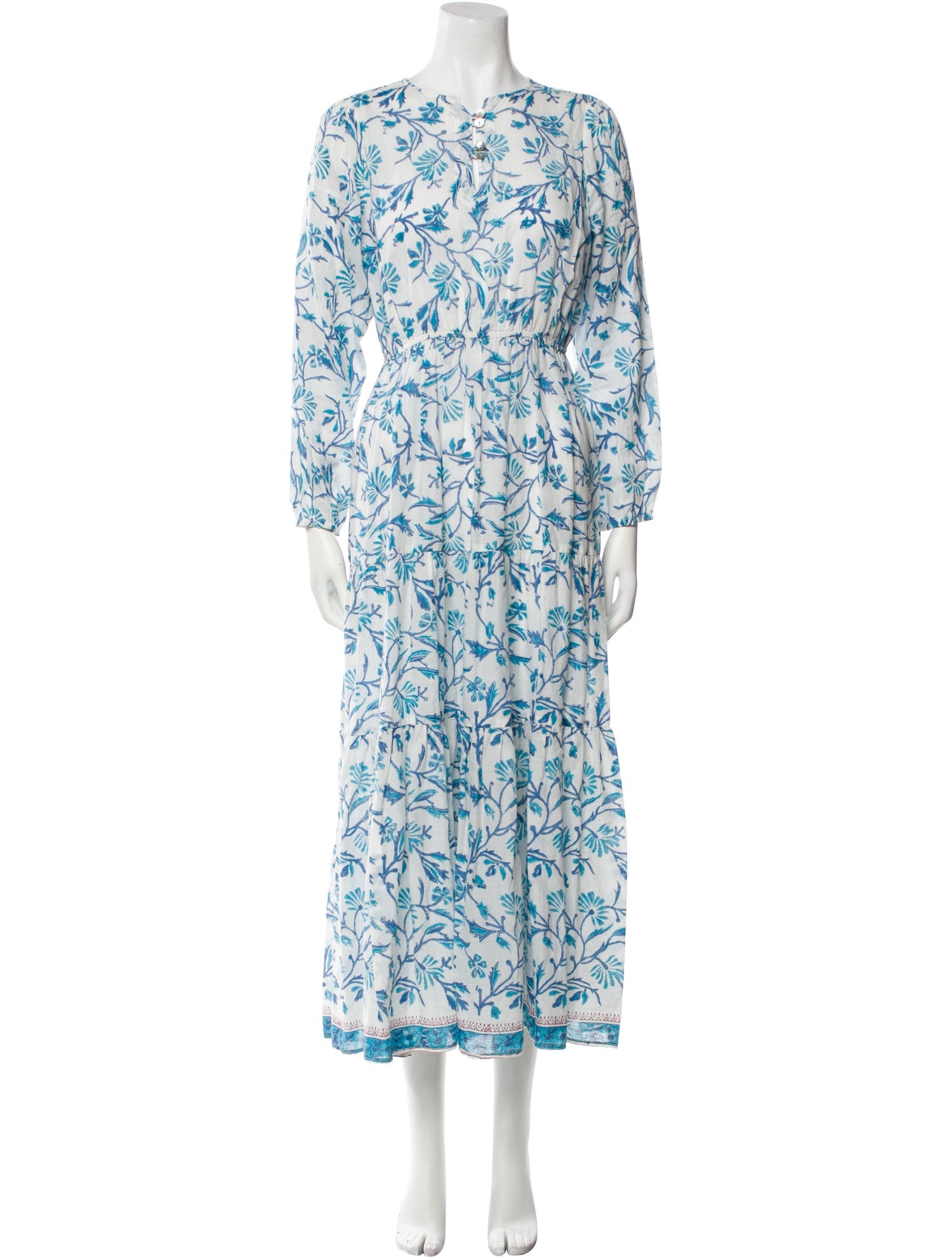 Christy Dawn Floral Print Long Dress
