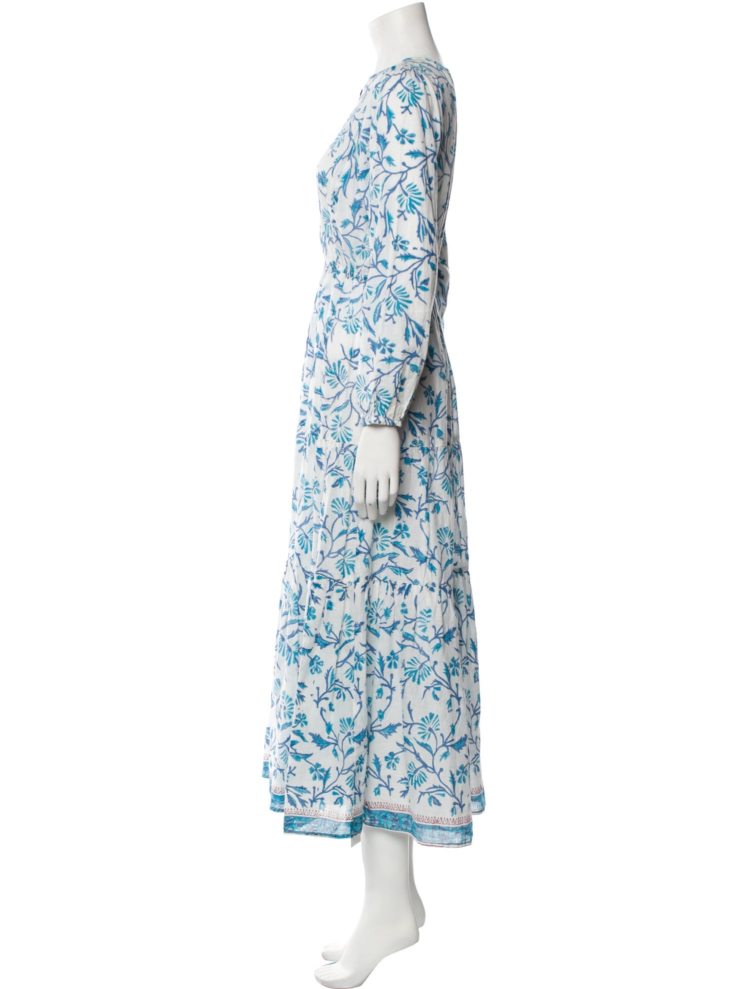 Christy Dawn Floral Print Long Dress