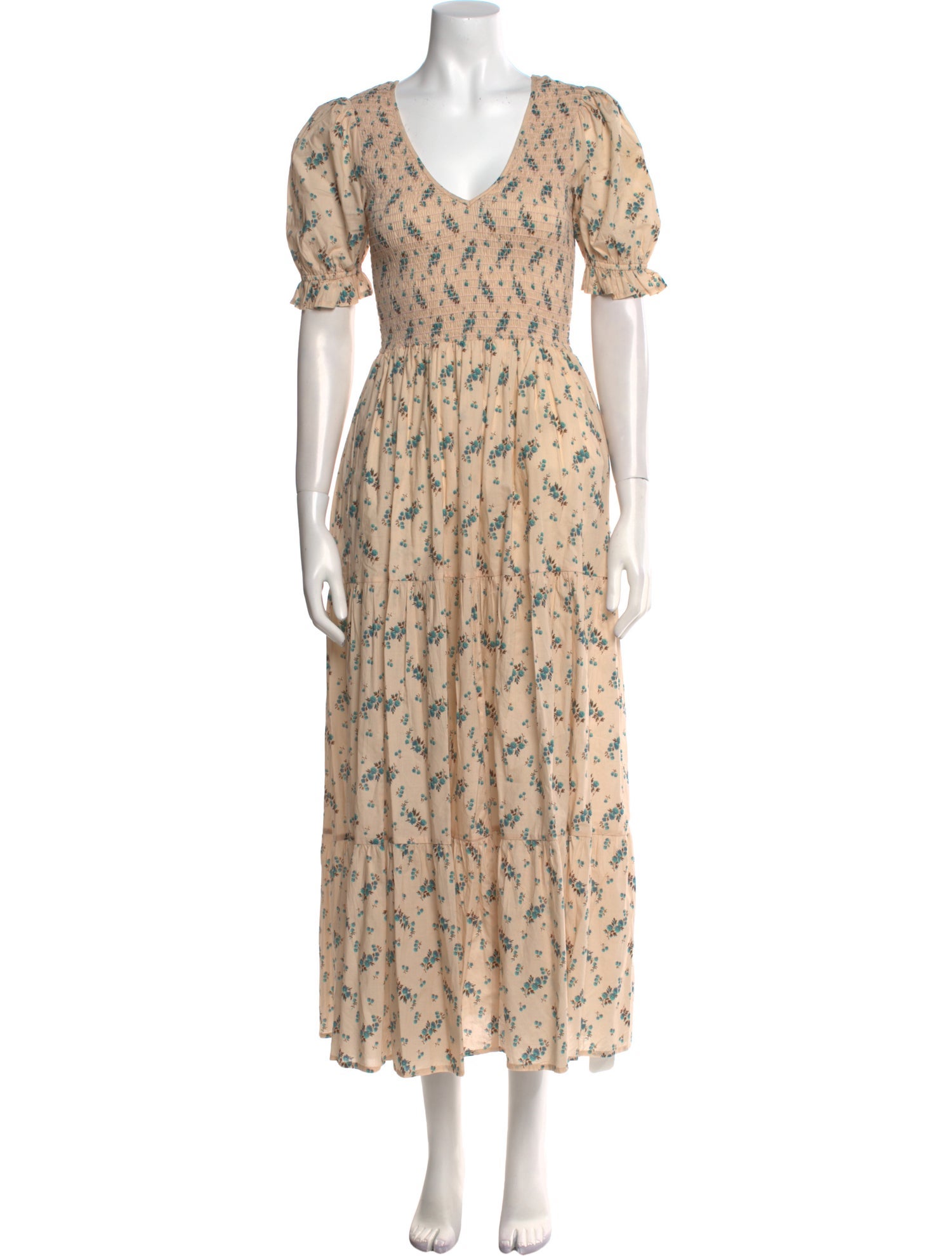 Christy Dawn Floral Print Long Dress