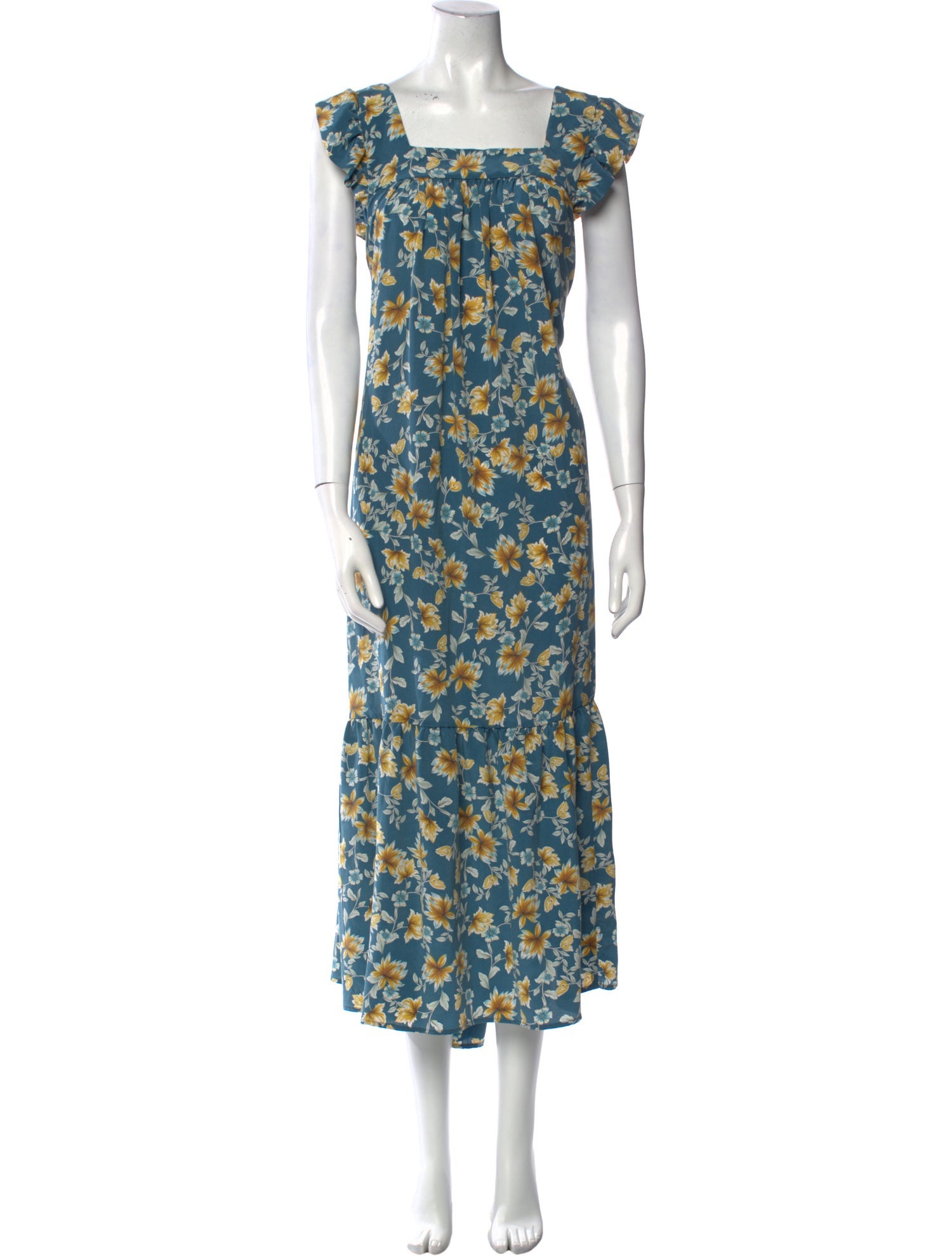 Christy Dawn Floral Print Long Dress